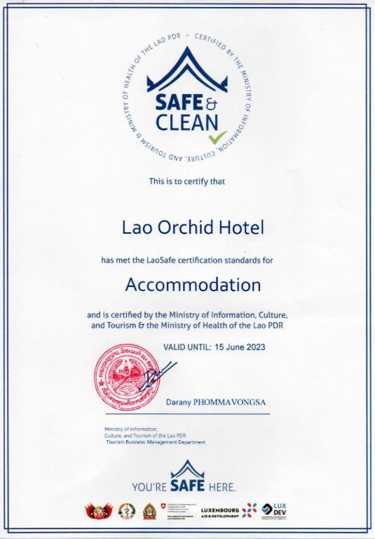 Lao Orchid Hotel Vientiane Exterior photo